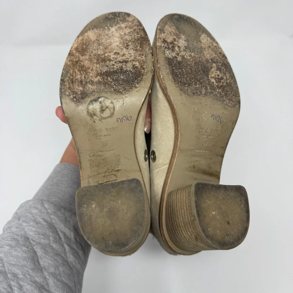 Rag & Bone Tan Suede Grommet Ankle Boots